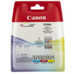 Tusz Canon oryginalny CLI-521 | MP550 560 980 MX870 IP3600 | Color