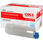 Toner OKI oryginalny 43865723 | Cyan
