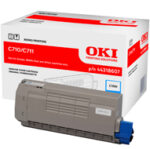 Toner OKI oryginalny 44318607 | Cyan