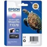 Tusz Epson oryginalny T1576  C13T15764010 | Stylus Photo R3000 | Vivid Light Magenta