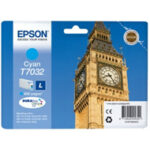 Tusz Epson oryginalny T7032  C13T70324010 | WP4015 4025 4095 4515 4525 4535 | Cyan