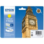 Tusz Epson oryginalny T7034  C13T70344010 | WP4015 4025 4095 4515 4525 4535 | Yellow