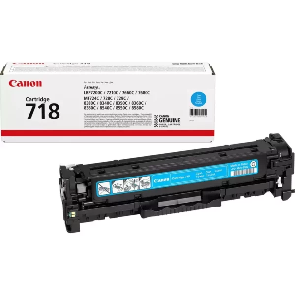 Toner Canon oryginalny 718 CRG718C 2661B002