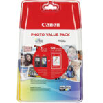Tusz Canon oryginalny PG-540XL Cl-541XL | MG2250 3250 4250 MX375 435 515 | Value Pack + papier photo