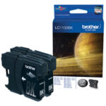 Tusz Brother oryginalny LC1100BKBP2 |  DCP-385 585 MFC-490 | Black Twin Pack
