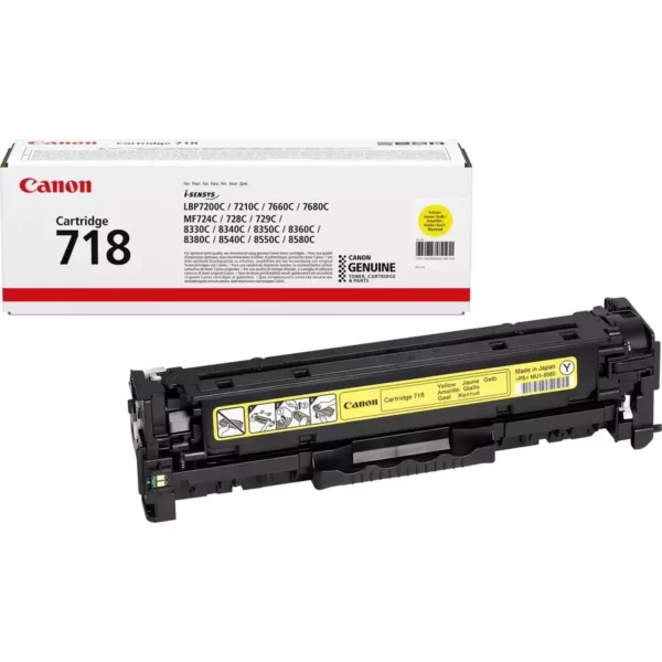 Toner Canon oryginalny 718 CRG718Y 2659B002