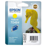 Tusz Epson oryginalny T0484  C13T04844010 | R200 220 300 340 RX500 600 640 | Yellow