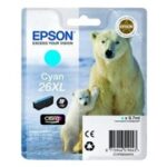 Tusz Epson oryginalny 26XL  C13T26324012 | Expression Premium XP600 700 800 | Cyan